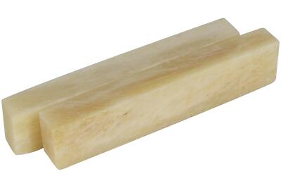 Bone Nut Blanks - Unbleached - 2.22'' x .47'' x .25'' - 2 pack