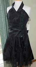 Evening Party Dress with Net Shoulder Wrap Scarf