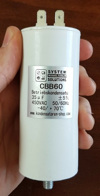 Конденсатор cbb60 35uf 450v
