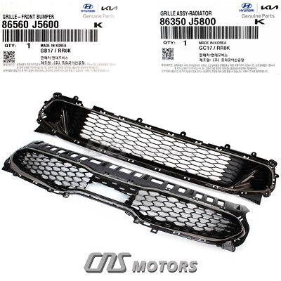 ⭐GENUINE⭐ Radiator Grille & Lower Grille 2018-2023 Kia Stinger