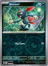 Pokemon TCG Sneasel S&V Paldea Evolved 133/193 Reverse Holo Common Card NM