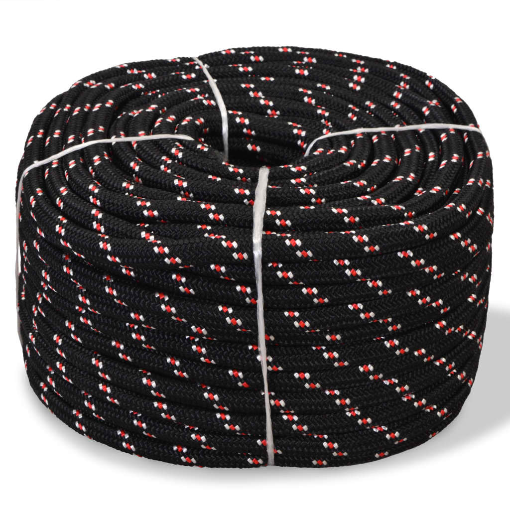 Corda Nera 16mm vidaXL in Polipropilene 250m | Uso Outdoor e Home