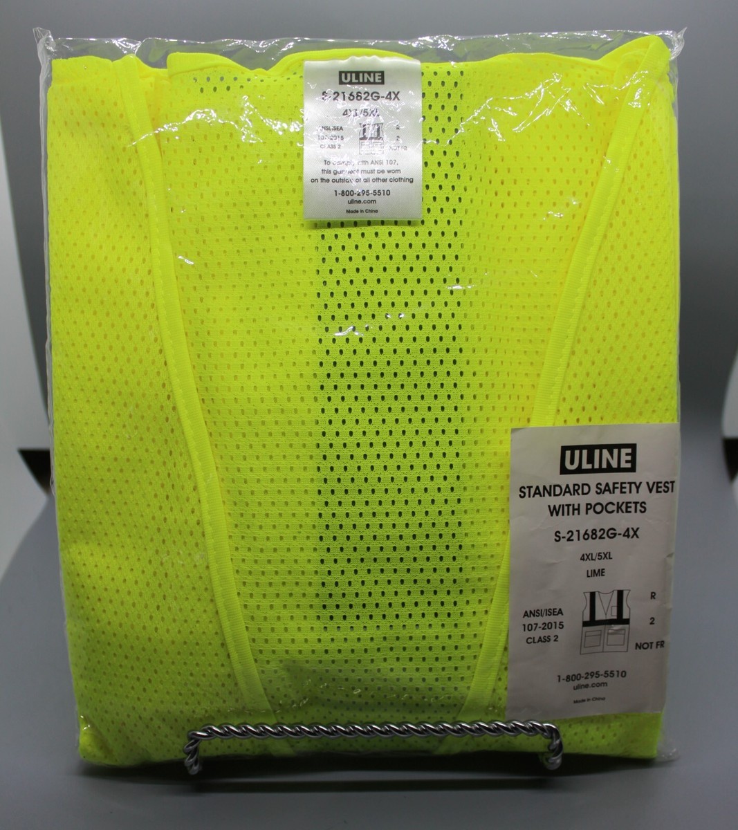 2XL Orange Surveyor Safety Vest - ANSI/ISEA 107-2015 Compliant, Two-Tone Design 3 thumbnail image