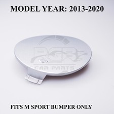 Vorne Stoßstange tow hook cover für BMW 3er F34 Gt M Sport 13-20 Glacier Silber