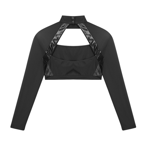 Women Cheer Uniform Tops Night Club Crop Top Rhinestone Cheerleader Costume - Picture 75 of 87