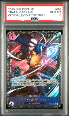 PSA 10 One Piece Card Trafalgar Law OP09-069 R Flagship Battle