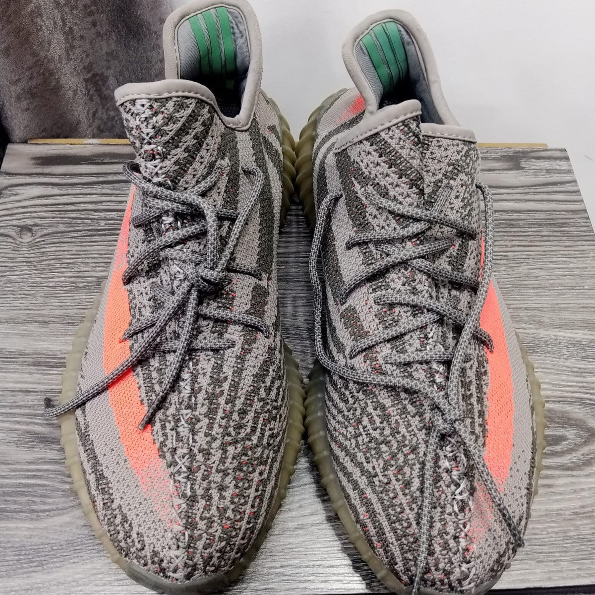 Size 11.5 - adidas Yeezy Boost 350 V2 Beluga Grey Green Size 11.5 - adidas Yeezy Boost 350 V2 Beluga Grey Green