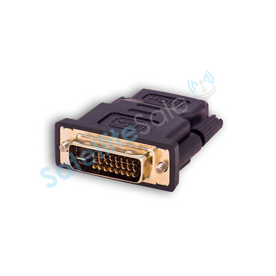 SatelliteSale Male DVI to Female HDMI Adapter 1080p Full HD PVC Converter