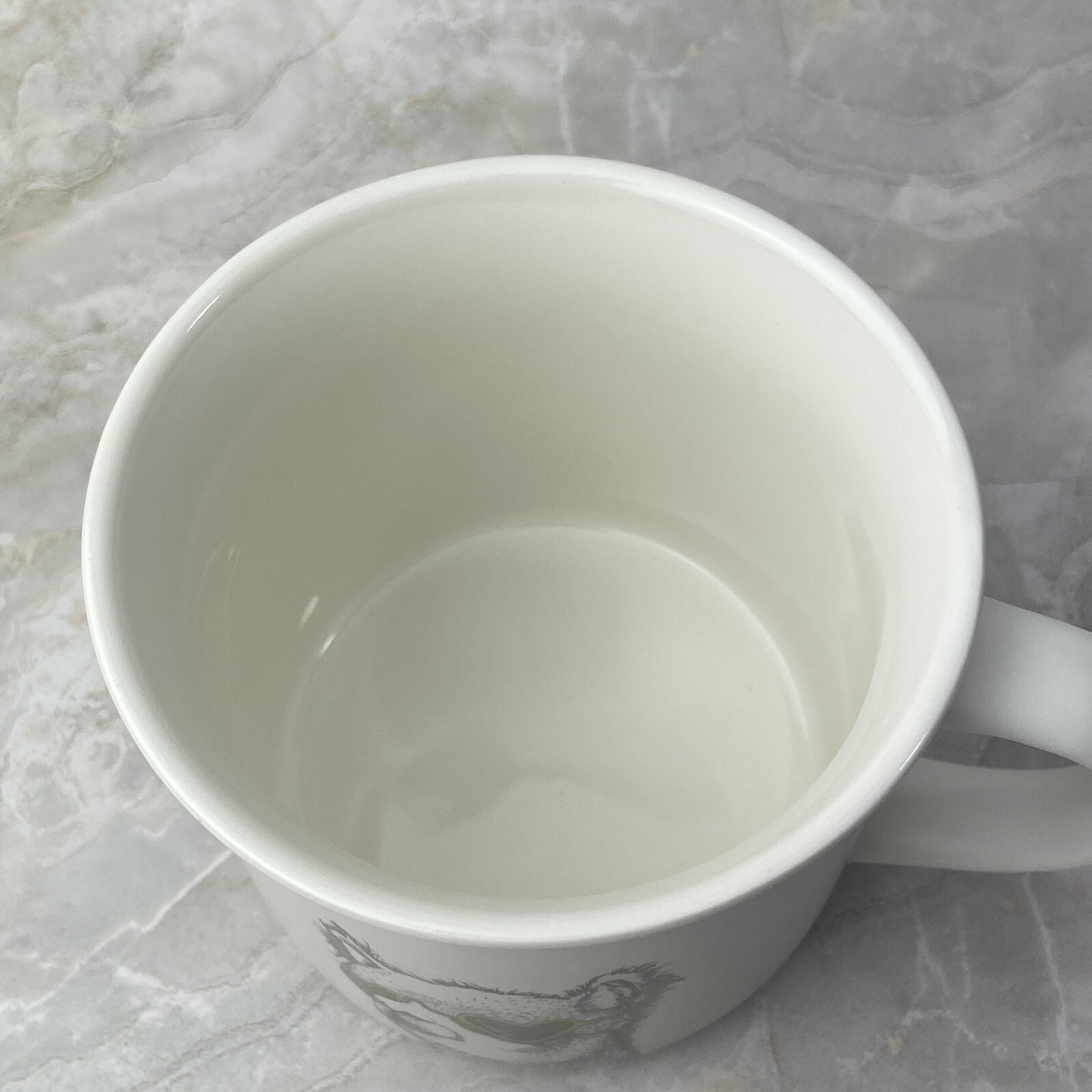 Eco One Coffee Cup Liama With Green Heart Shape Glasses  Mug Cool Animal Tea