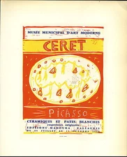 1959 Mini Poster Lithograph ORIG Print Pablo Picasso Musee Municipal Ceret 1958