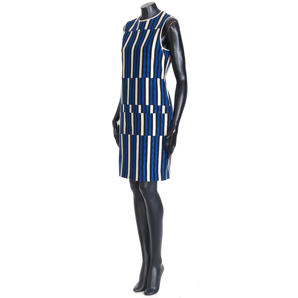 LANVIN 1790$ платье - без рукавов, в полоску хлопок - Изображение 2 из 4