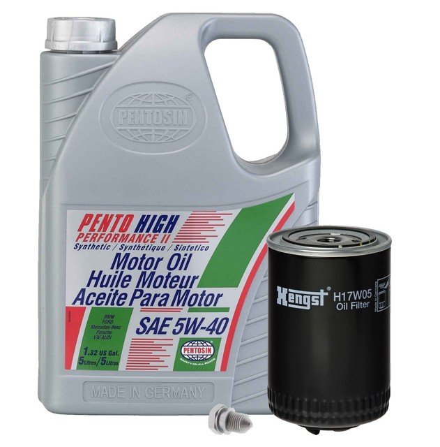 OEM 5W-40 Synthetic Oil Change Kit For Audi A4 Quattro VW Golf Jetta