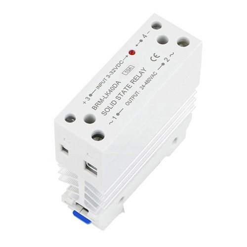 Integrierte Schiene Solid State Relais 10A DC Steuerung AC einphasig kleines SSR - Bild 14 von 24