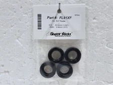 QuickSlicks FL91XF Silicone Tires for FLY Trucks (4 pack) 1/32 Slot Car Part