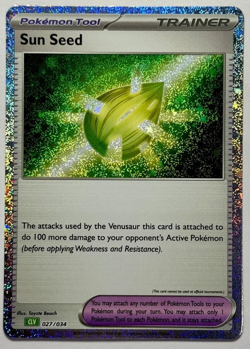 Sun Seed 27/34 Holo Classic Venusaur Deck Collection Pokemon Card
