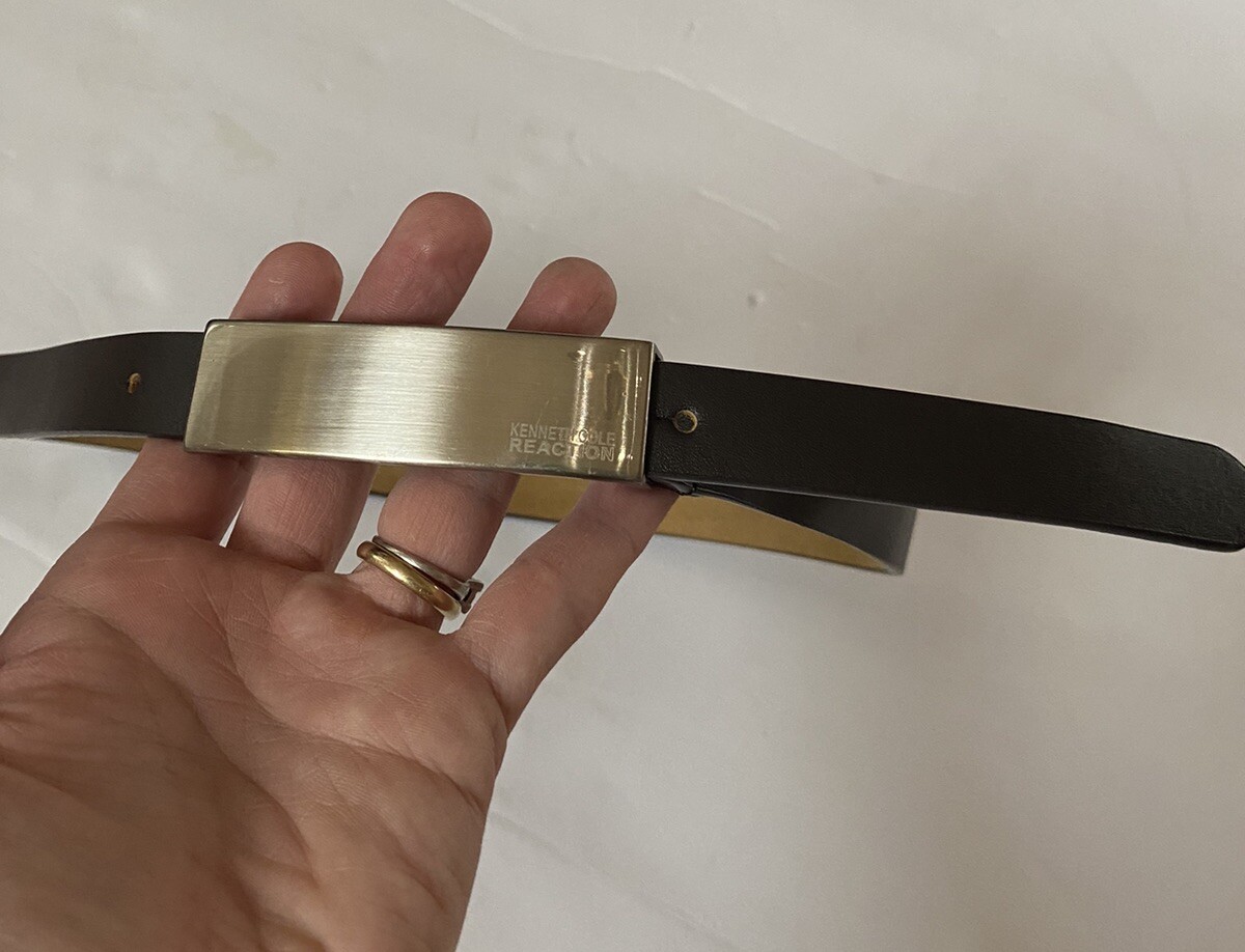 Kenneth Cole Reaction Genuine Leather Dark Brown Belt Size  display picture 1