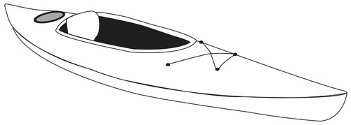 CUBIERTA DE BOTE DE ALMACENAMIENTO PARA KAYAKS RECREATIVOS 11'6"-12'6" X 29" ESTILO 7,6 OZ - Imagen 1 de 16