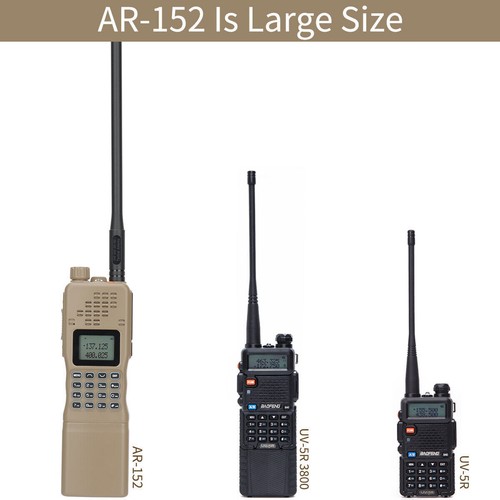 Baofeng Ar152 15w Vhf / uhf szynka wojskowa dwukierunkowe radio i kabel oraz antena taktyczna 48cm - Zdjęcie 8 z 11