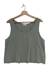 AMERICAN VINTAGE Trägertop Damen Top Gr. DE 40 hellgrau Casual-Look