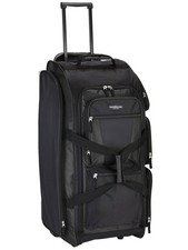 30-inch Rolling Upright Duffel Bag Luggage Multi-Pocket Black