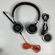 Jabra Evolve 40 Wired Stereo USB Headset HSC017 W/  Controller ENC010