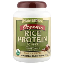NutriBiotic Organic Raw Rice Protein Chocolate 6 9 oz 650 g Egg-Free,