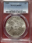 1889 P Morgan Silver Dollar PCGS MS64 Better Date Morgan