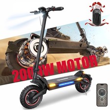 Electric Scooter Adult 2000W Dual Motor Off-Road 50Miles Range 38MPH Fast Speed