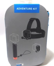GoPro Adventure Kit: Handler - Head Strap - Quick Clip -Thumb Screw - Case