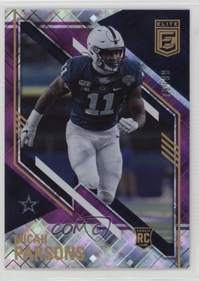 2021 Donruss Elite Rookies Variations Purple /99 Micah Parsons Rookie RC hg6