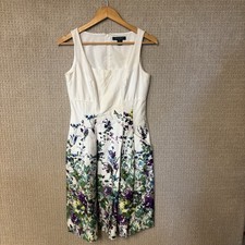 LAUREN RALPH LAUREN Dress Floral Pleated Spring Summer Garden Size 2 Bridal