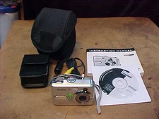 Vivitar ViViCam 5385 Silver 5.0MP Digital Camera Tested & Working NO SD Card