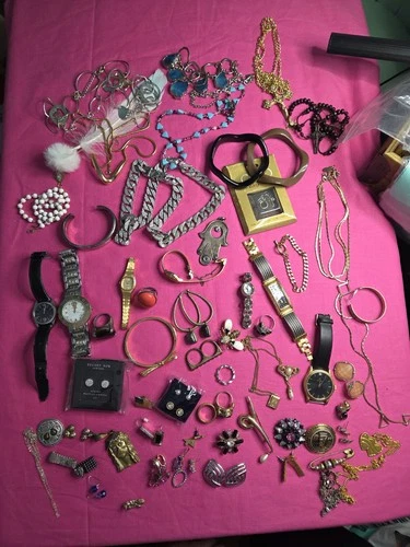 Jewelry Lot used untangled Costume Vintage 2 Pounds!