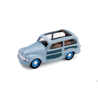 Fiat 500 C Belvedere Aperta 1951 Azzurro Cenere 1:43 Brumm Auto Stradali -D- Neu