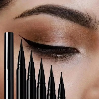 5-Piece Set: Liquid Eyeliner Pen Set, Quick-Drying Smooth Application,