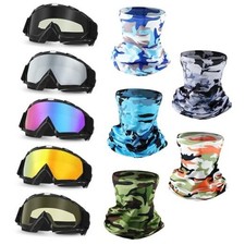Pcs Motorcycle Dirt Bike Atv Goggle with Breathable Face Neck Mask 10 Camo