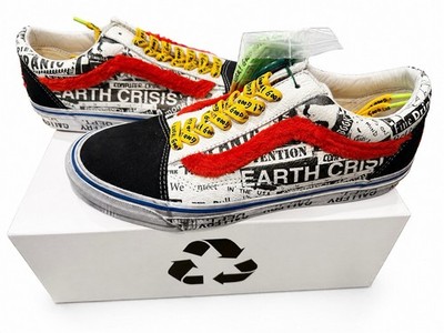 VANS x Gallery Dept Old Skool Vault Newspaper Print Sneakers Men s 11.5