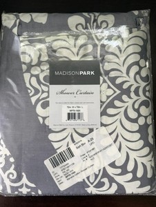Madison Park, Marcella Cotton Shower curtain. 72" x72" new.
