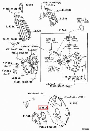 Genuine LandCruiser 80 79 78 Series 1HD 1HZ 1KZ Rear Main Oil Crankshaft Seal - Picture 5 of 20