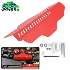 Red Alternator Pulley Belt Cover For Perrin Subaru Impreza 02-14 WRX 04-17 STi