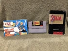 SNES Super Nintendo The Legend of Zelda A Link to the Past Cartridge Manual Map