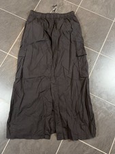 Size 10 regular M & S Black Midi Length Cargo Skirt walking hiking casual sum Z1