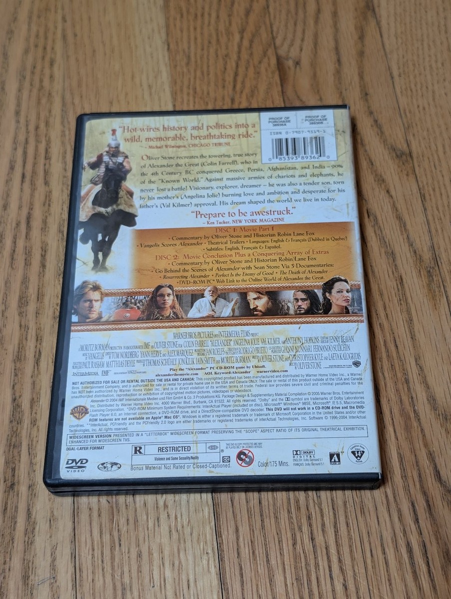 Alexander DVD 2004 2-Disc Widescreen Special Edition Oliver Stone
