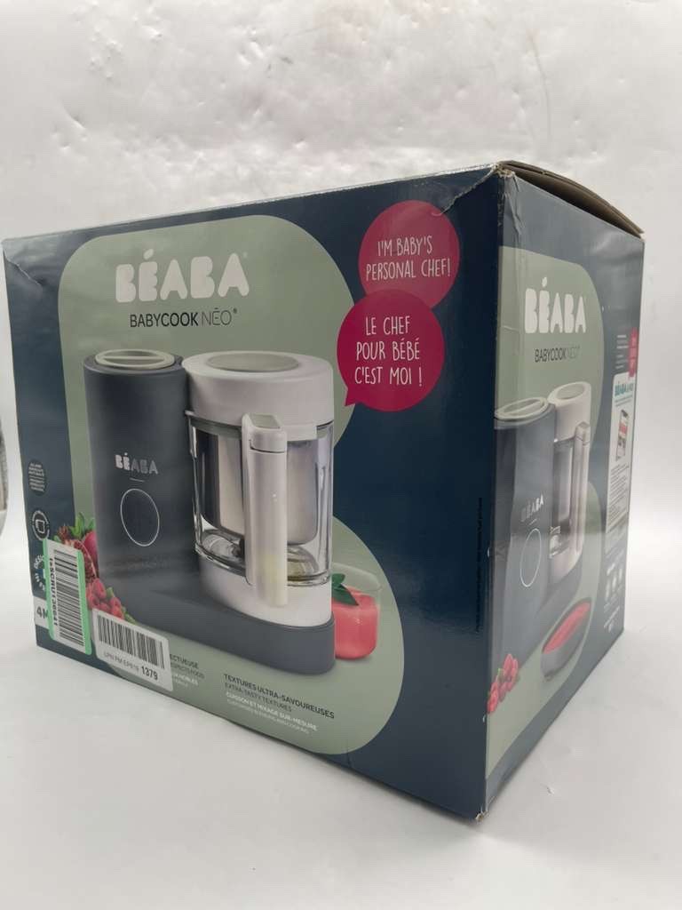 BEABA Babycook Neo Baby Food Maker –Non-Toxic Glass & Stainless Steel –(Openbox)