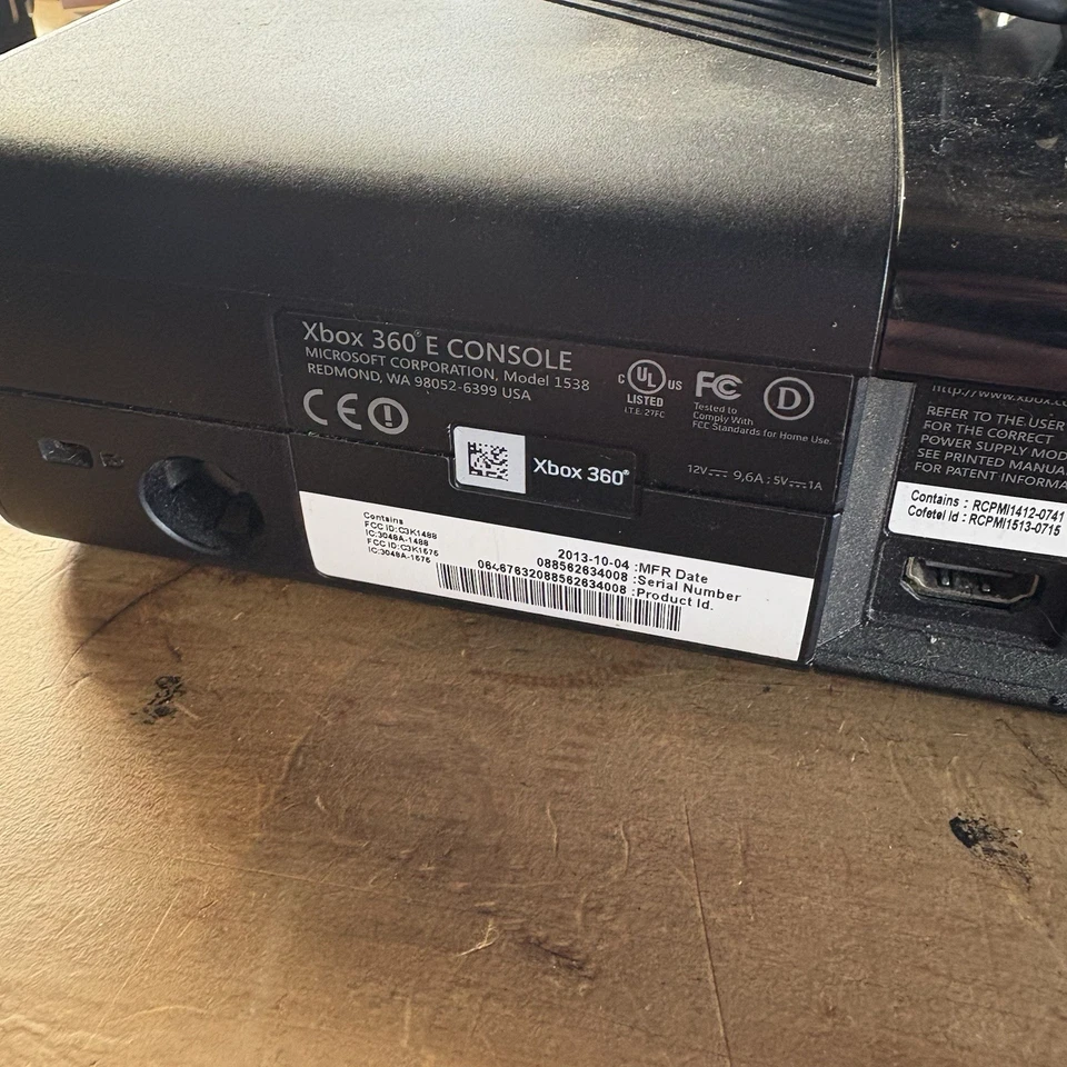 Microsoft Xbox 360 E 250GB Console + 5 Games + Controller PAL Tested Free Post - image 2 of 4