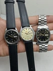 Lot of 3 Vintage Seiko 5 &Citizen Automatic Day-Date Men's Japanes Wristwatch