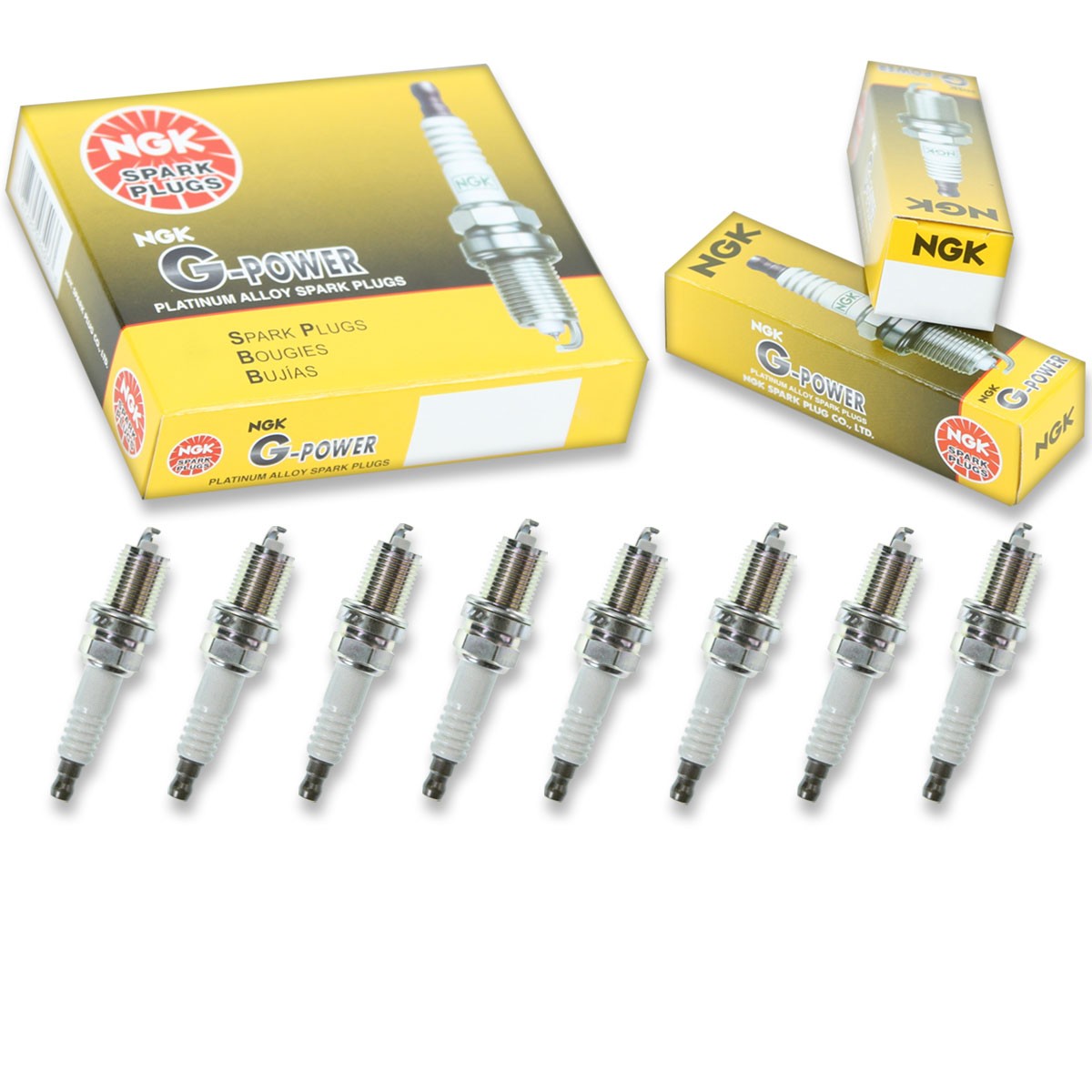8 pcs NGK G-Power Spark Plugs for 1995-1996 Dodge Ram 2500 5.9L - Engine Kit mf