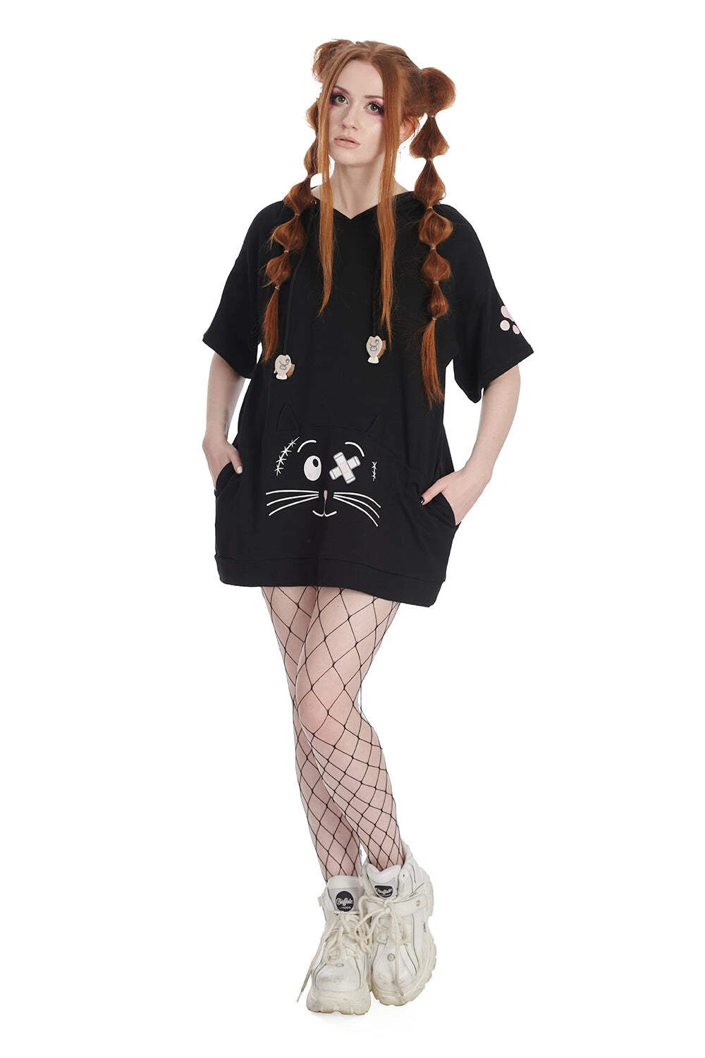 VETEMENTS Banned Apparel Felpa con cappuccio Neko