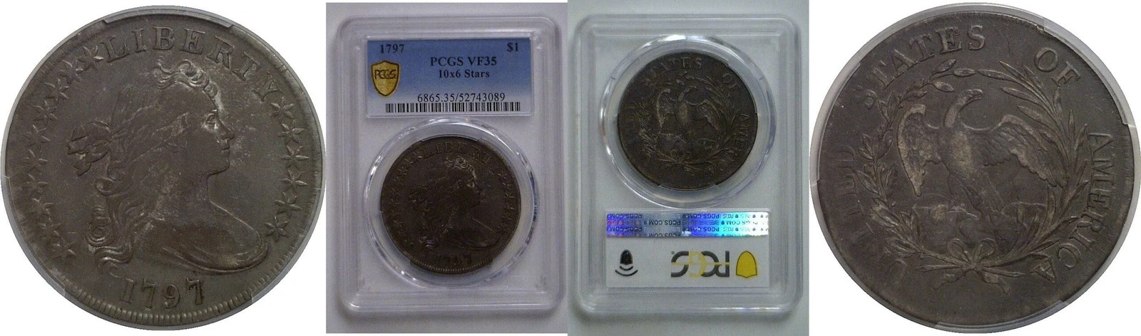 1797 Bust Dollar   PCGS VF-35