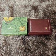 ROLEX Watch Box Case 53.00.08 Brown Wood Vintage Genuine #7